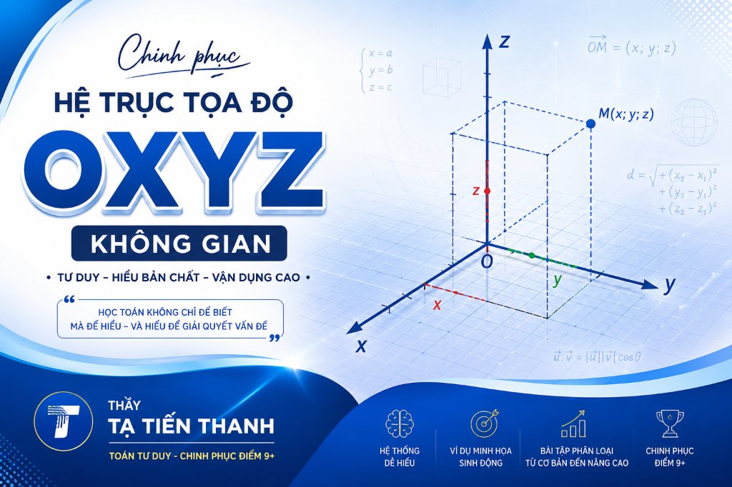 SÁCH : CHINH PHỤC HÌNH TỌA ĐỘ OXYZ