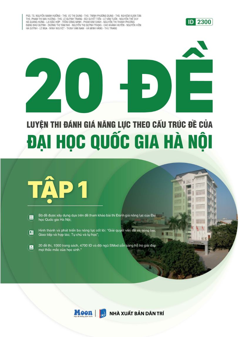 Ảnh minh họa cho 20 đề luyện thi ĐGNL HSA 2026
