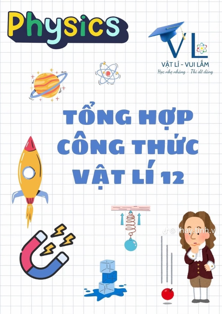 Ảnh minh họa cho CÔNG THỨC VẬT LÝ 12