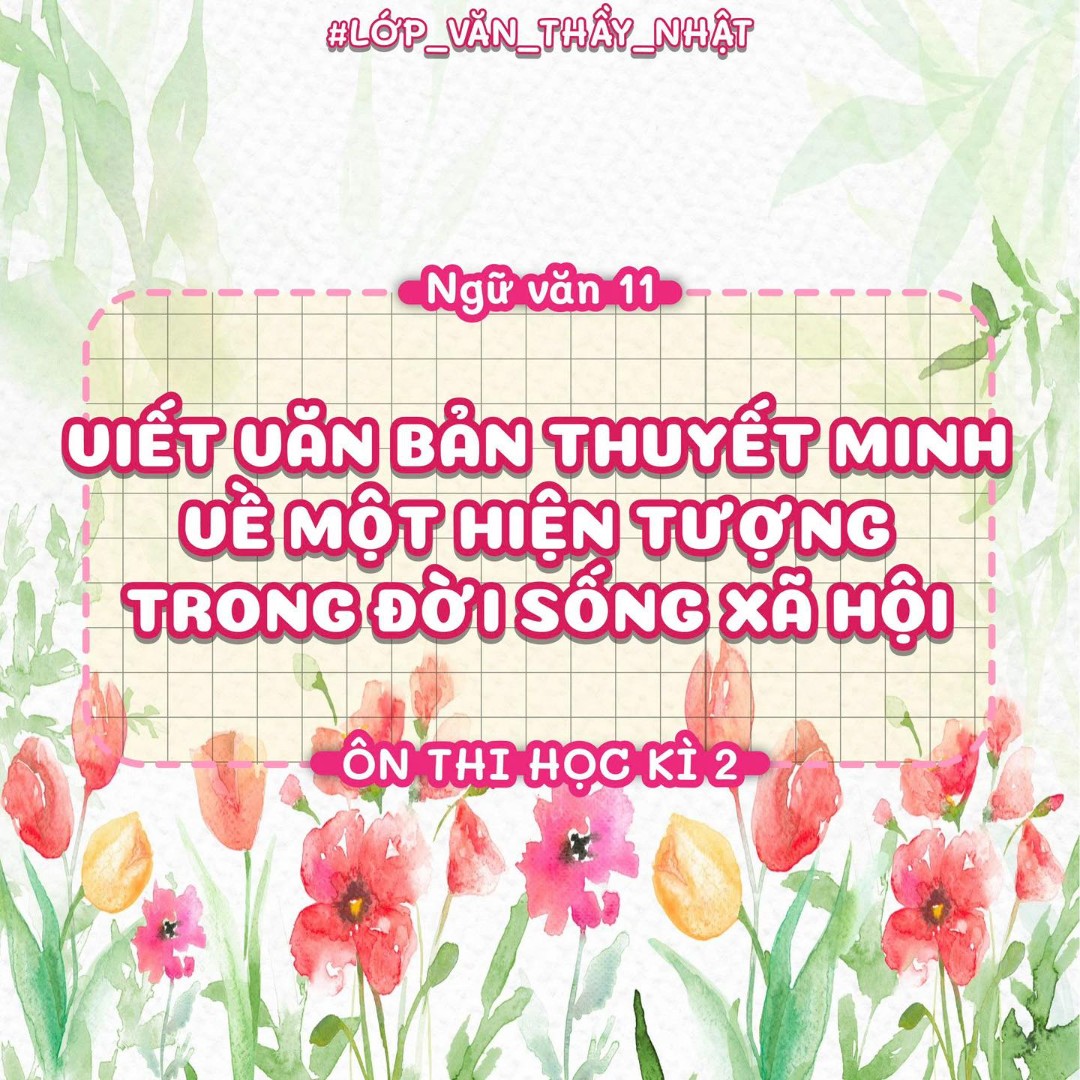 Ảnh minh họa cho THUYẾT MINH VỀ HIỆN TƯỢNG ĐỜI SỐNG