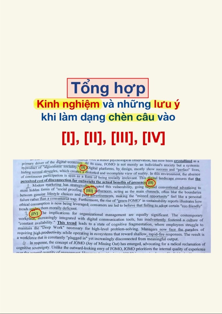 Ảnh minh họa cho KINH NGHIỆM VÀ NHỮNG LƯU Ý KHI LÀM DẠNG CHÈN CÂU VÀO [I], [II], [III], [IV]