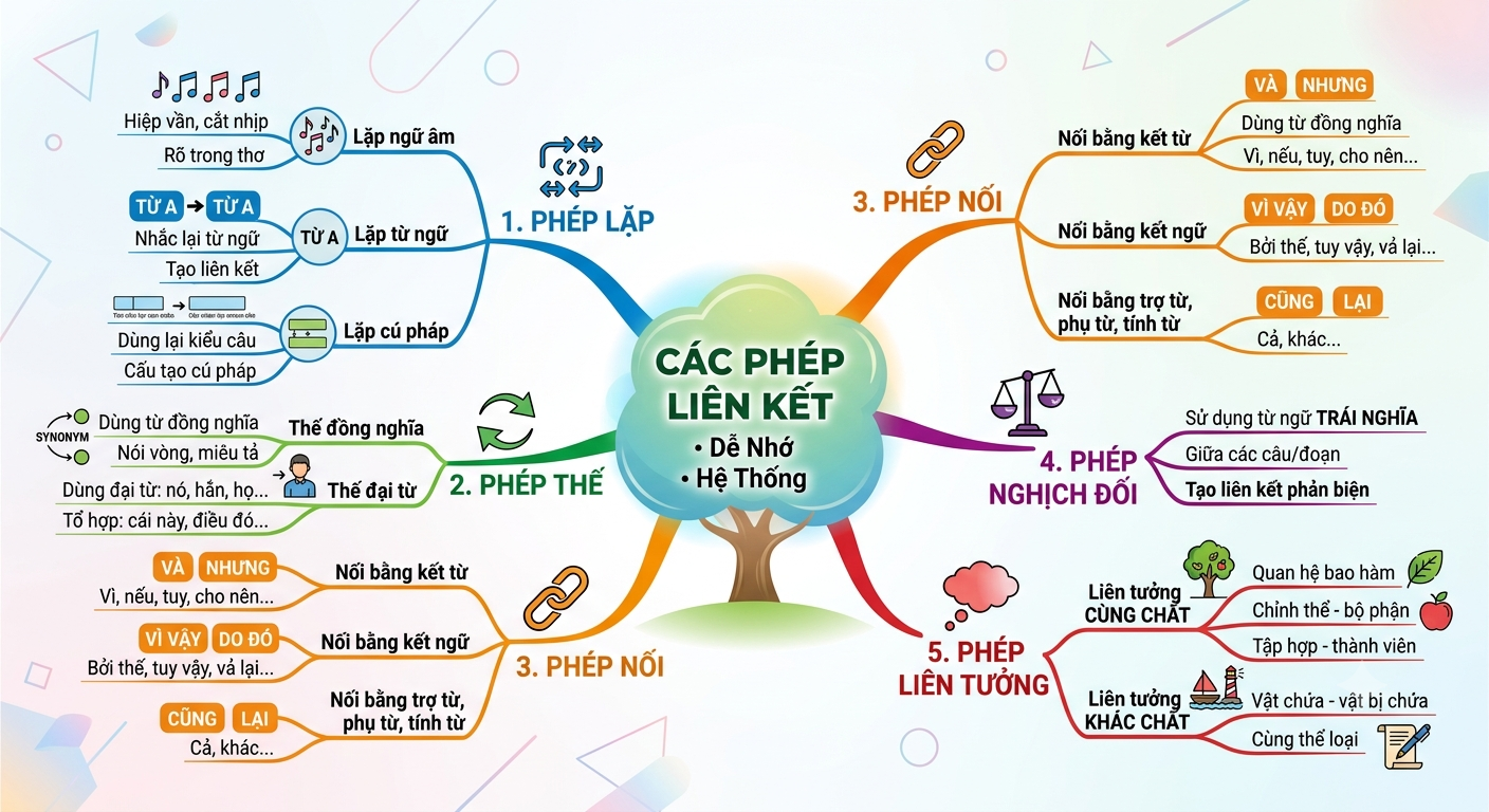 Ảnh minh họa cho SĐTD: CÁC PHÉP LIÊN KẾT ĐOẠN VÀ CÂU VĂN