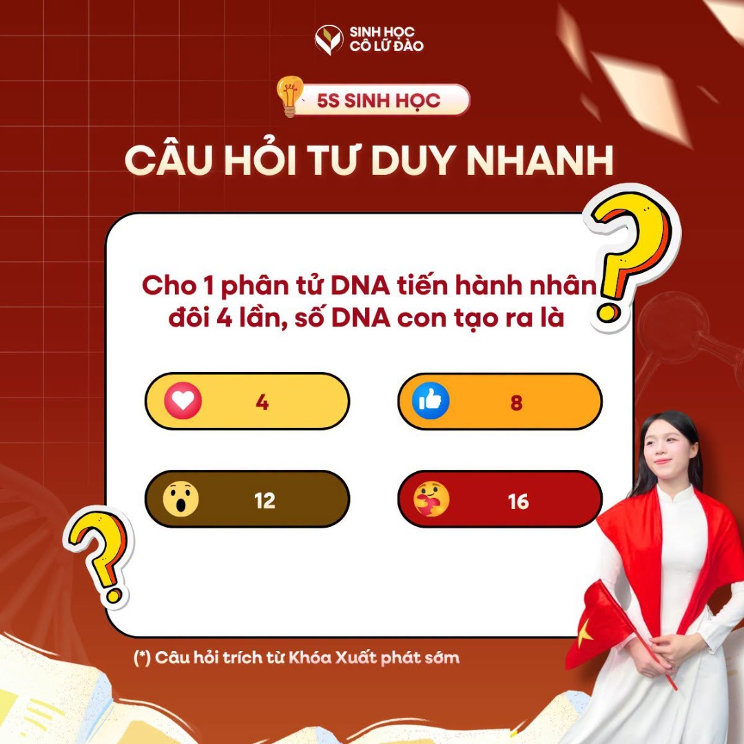 Ảnh minh họa cho Trông thì dễ nhưng thực ra dễ thật nhé các em. 3 giây cho cô xin đáp án 🥰