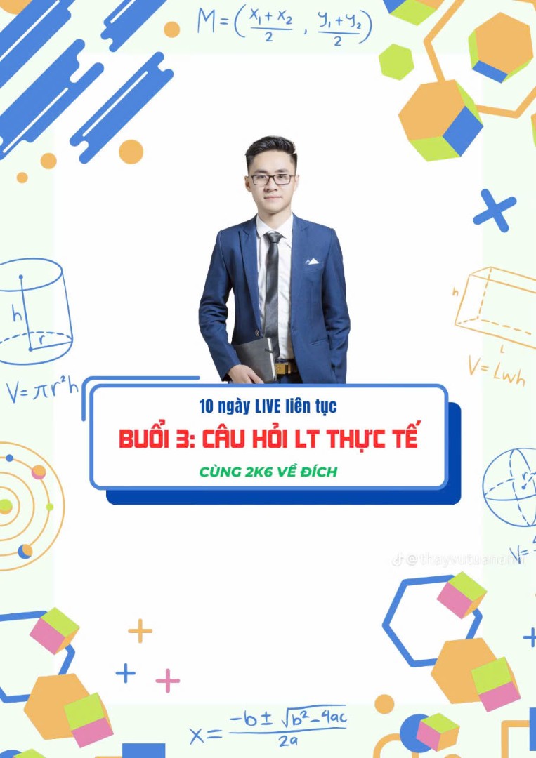 Ảnh minh họa cho Các em luyện đề cùng thầy nha !