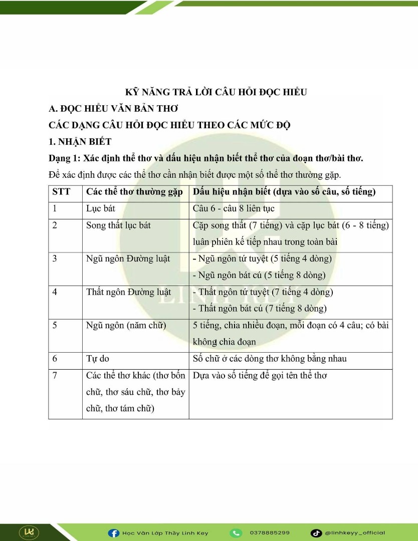 Ảnh minh họa cho CHẮC CHẮN SẼ NÂNG ĐIỂM ĐỌC HIỂU NẾU EM HỌC HẾT TÀI LIỆU NÀY Kĩ năng làm phần đọc hiểu ăn trọn điểm do thầy Linh key chia sẻ!Lưu về và học kĩ em nhé!!