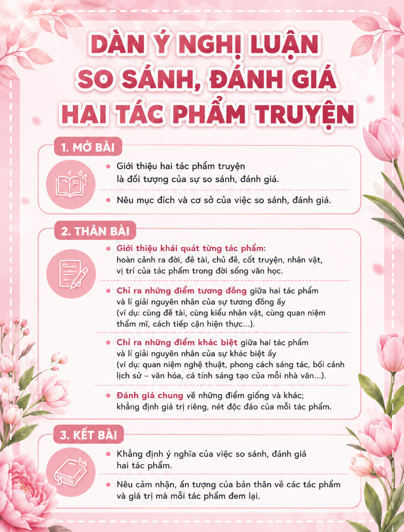 Ảnh minh họa cho SO SÁNH, ĐÁNH GIÁ HAI TÁC PHẨM TRUYỆN