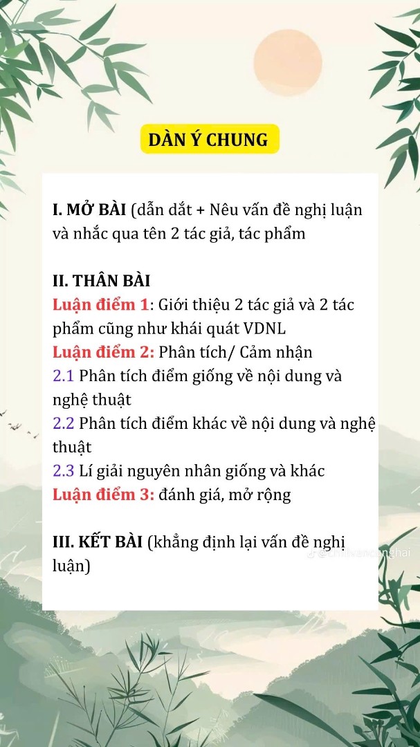Ảnh minh họa cho SO SÁNH, ĐÁNH GIÁ 2 TÁC PHẨM THƠ