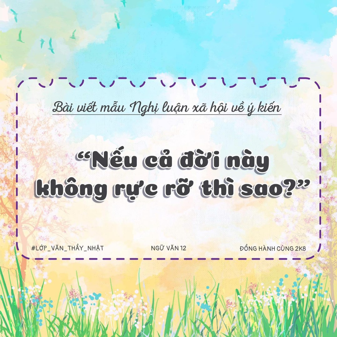 Ảnh minh họa cho NLXH NGỮ VĂN MỚI NHẤT