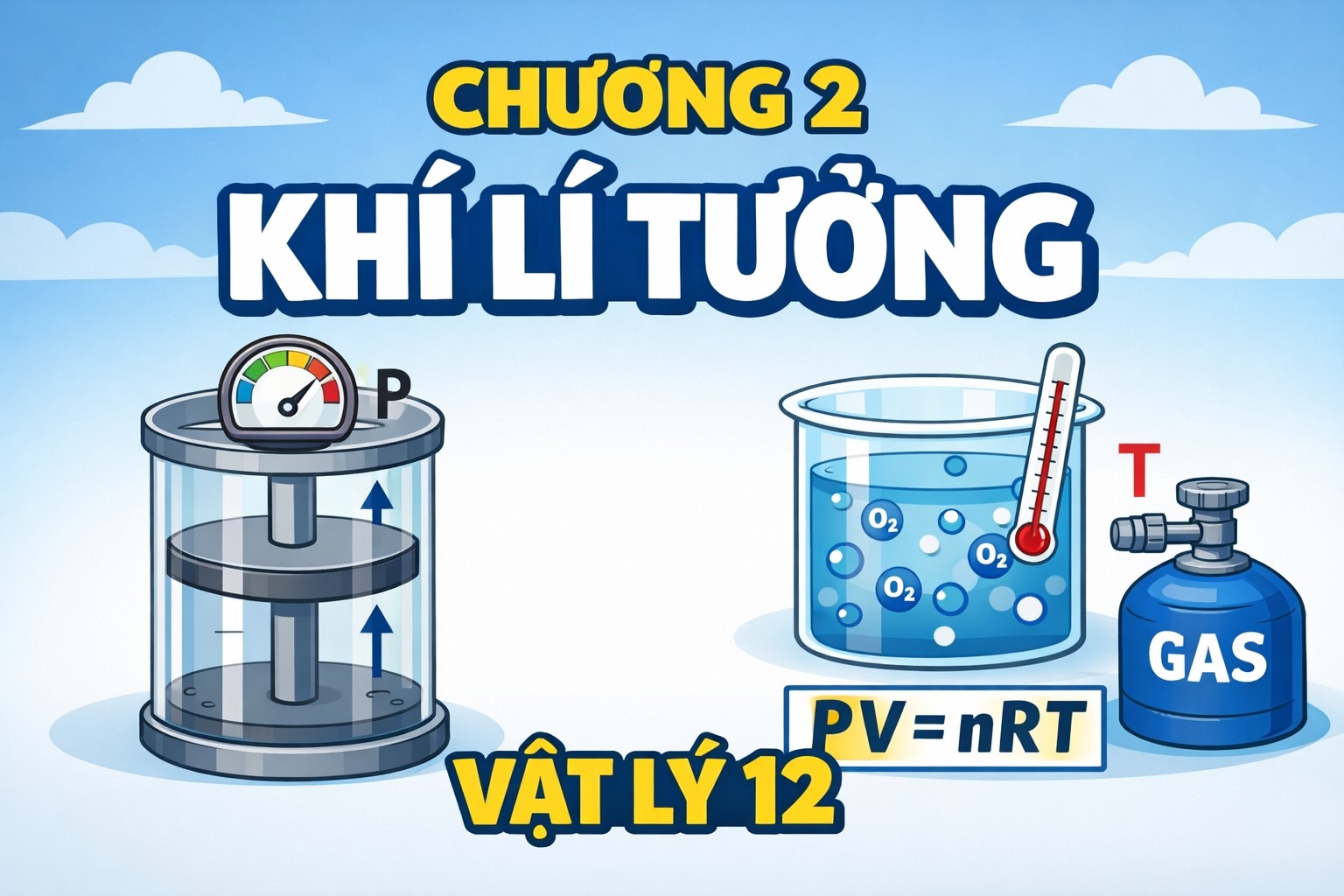 Ảnh minh họa cho KHÍ LÝ TƯỞNG - VẬT LÝ 12