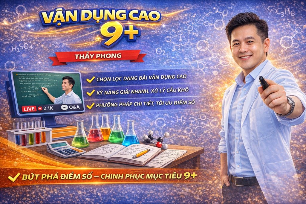 KHÓA HỌC VẬN DỤNG CAO 9+ THẦY THẮNG
