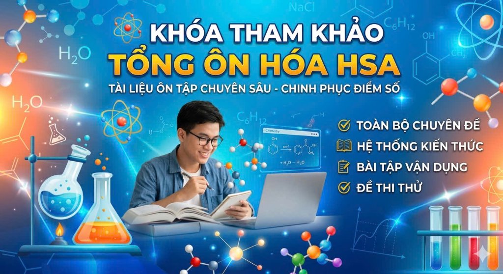 KHÓA THAM KHẢO TỔNG ÔN CHUYÊN ĐỀ HÓA HSA