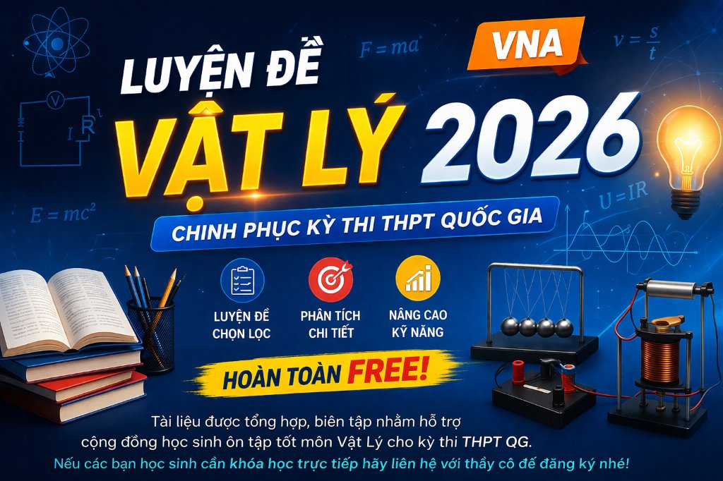 LUYỆN ĐỀ VẬT LÝ 2026 - VNA