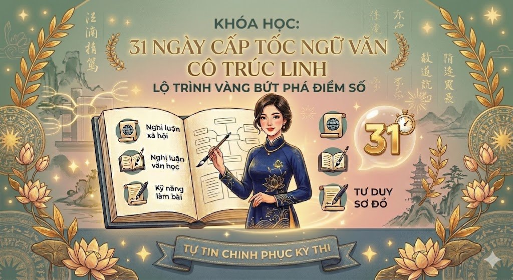 KHÓA HỌC 31 NGÀY CẤP TỐC NGỮ VĂN CÔ TRÚC LINH 2025