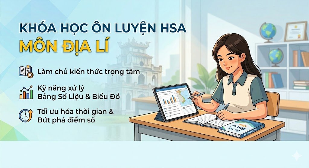 KHÓA HỌC ÔN LUYỆN HSA ĐỊA LÍ