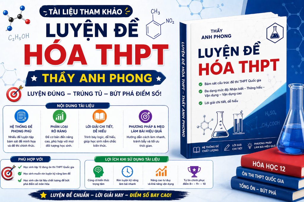 TÀI LIỆU THAM KHẢO LUYỆN ĐỀ HÓA THPT THẦY ANH PHONG