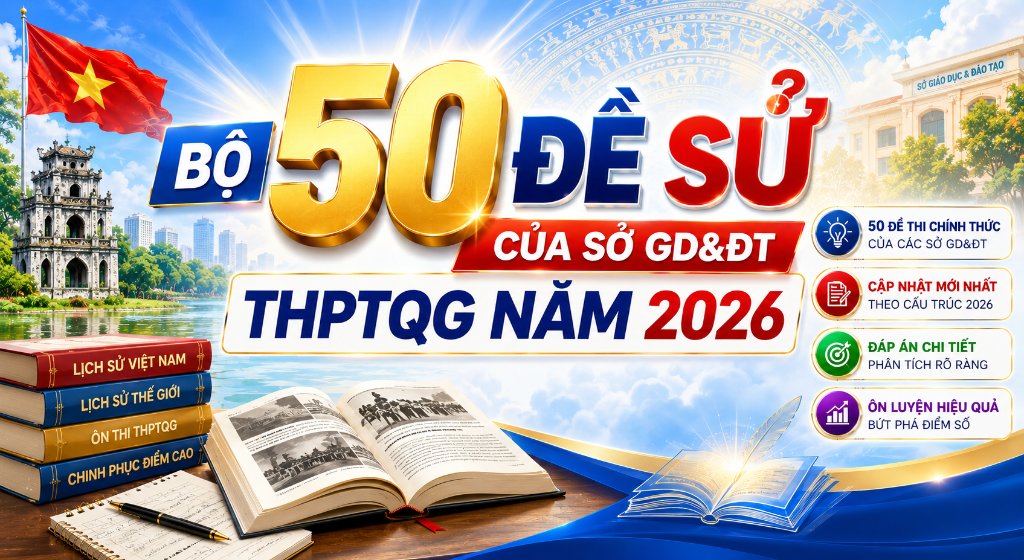BỘ 50 ĐỀ SỬ CỦA SỞ GD&ĐT THPTQG NĂM 2026"