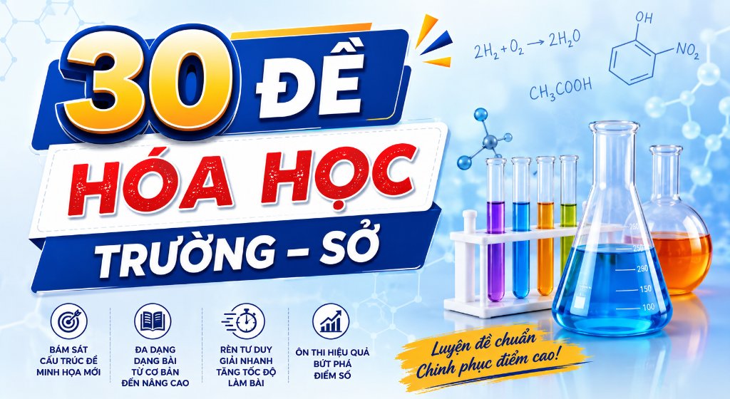 30 ĐỀ HÓA HỌC TRƯỜNG SỞ