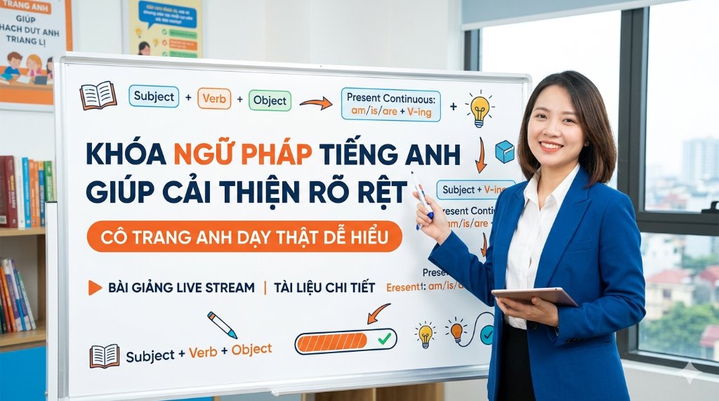 KHÓA NGỮ PHÁP TIẾNG ANH CÔ TRANG ANH