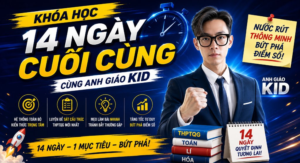 KHÓA HỌC 14 NGÀY CUỐI CÙNG ANH GIÁO KID