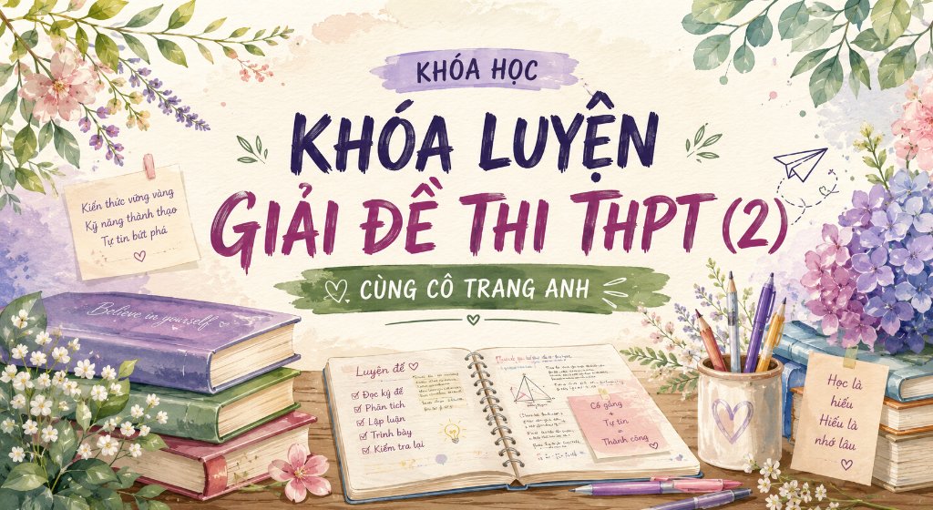 KHÓA LUYỆN GIẢI ĐỀ THI THPT (2) CÙNG CÔ TRANG ANH