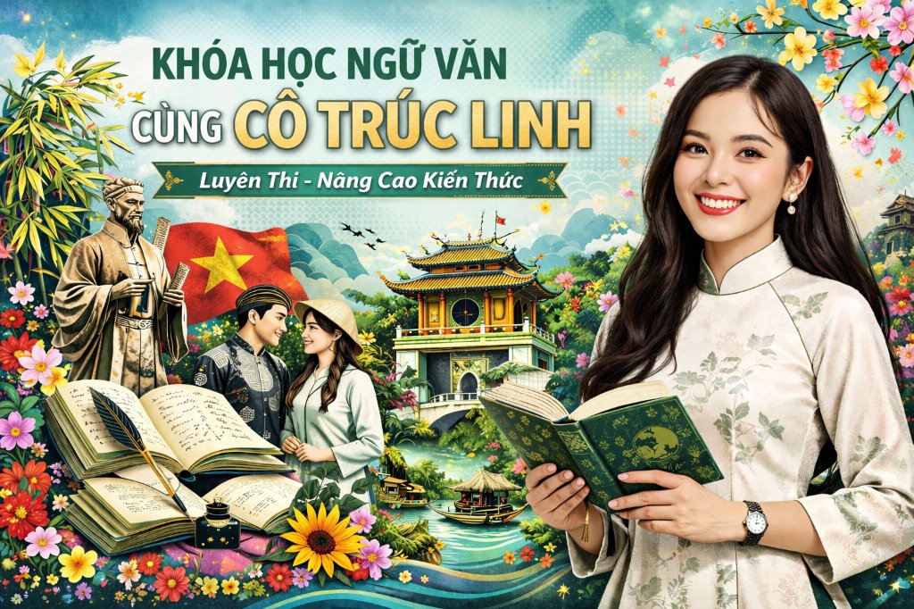 KHÓA HỌC NGỮ VĂN CHUYÊN SÂU 5 THÁNG CÙNG CÔ TRÚC LINH