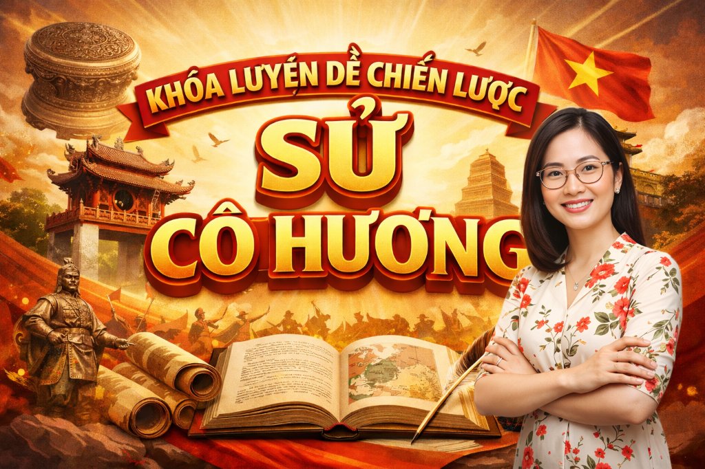KHÓA LUYỆN ĐỀ CHIẾN LƯỢC SỬ CÔ HƯƠNG