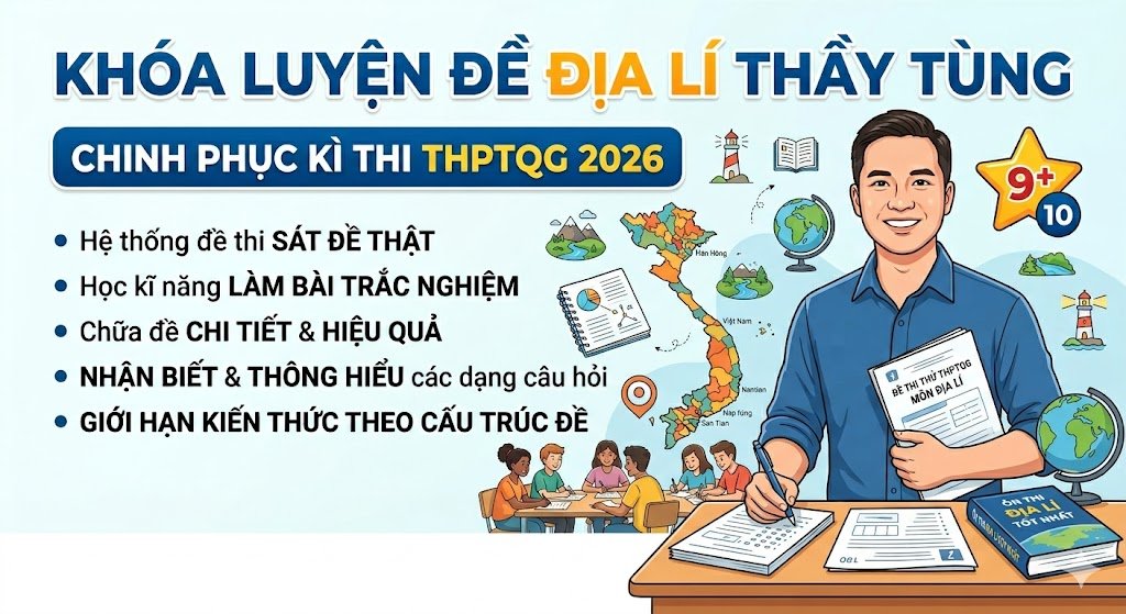 LUYỆN ĐỀ ĐỊA LÍ THẦY TÙNG