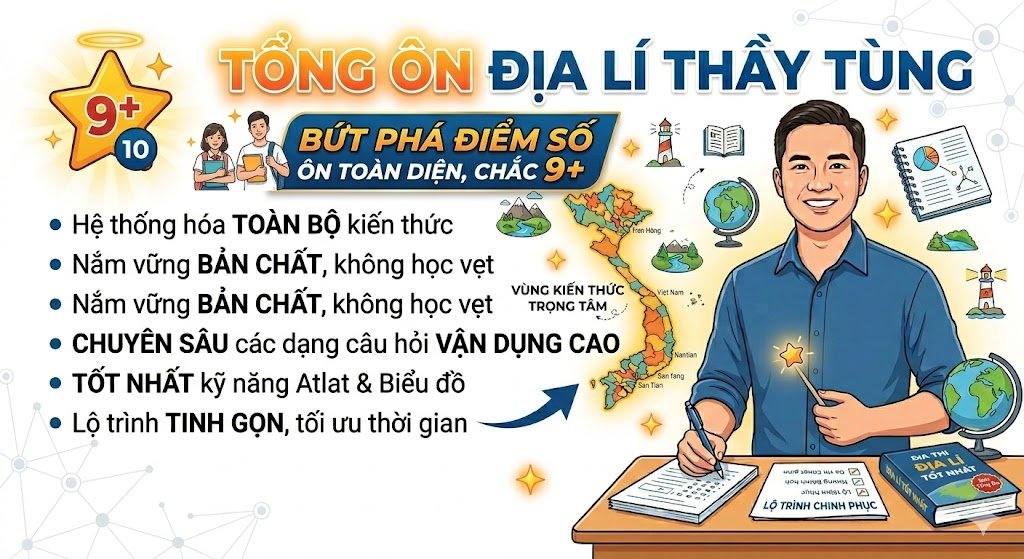 TỔNG ÔN ĐỊA LÍ THẦY TÙNG