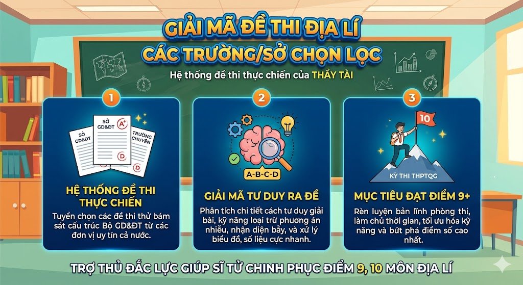 GIẢI MÃ ĐỀ THI TRƯỜNG/SỞ CHỌN LỌC THẦY TÀI