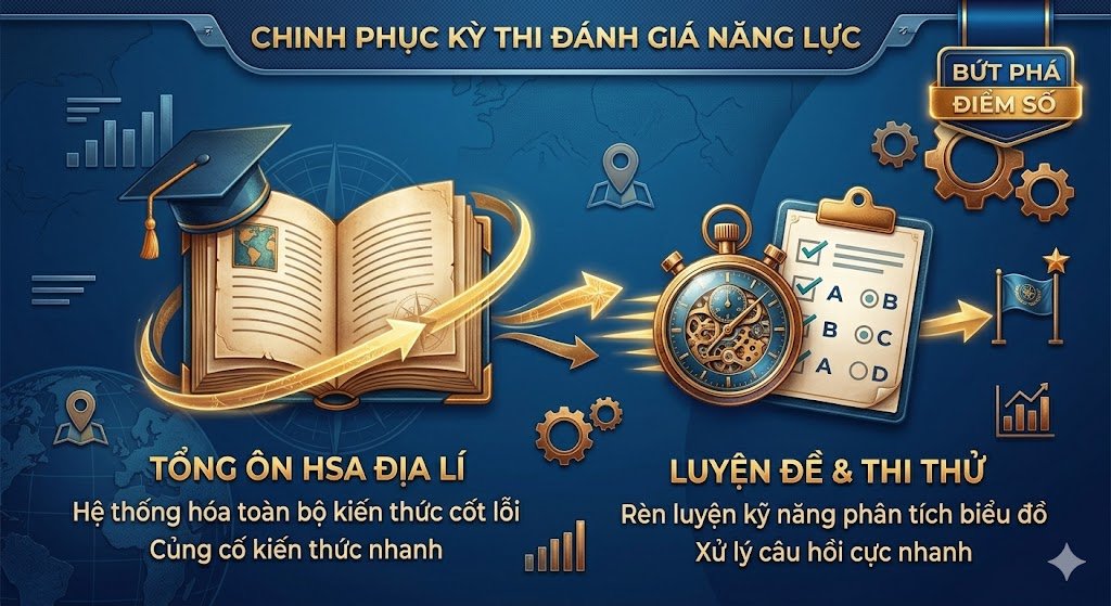 TỔNG ÔN - LUYỆN ĐỀ MÔN ĐỊA LÍ DGNL HSA