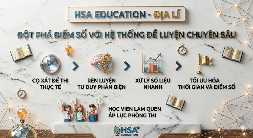KHÓA SÁCH HSA EDUCATION MÔN ĐỊA LÍ