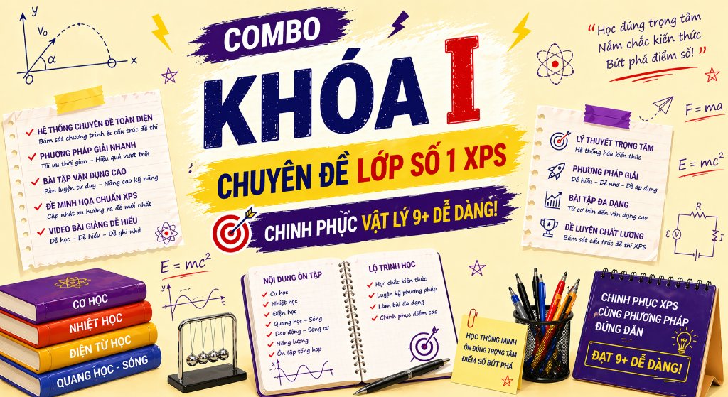 COMBO KHÓA I - CHUYÊN ĐỀ LỚP SỐ 1 XPS