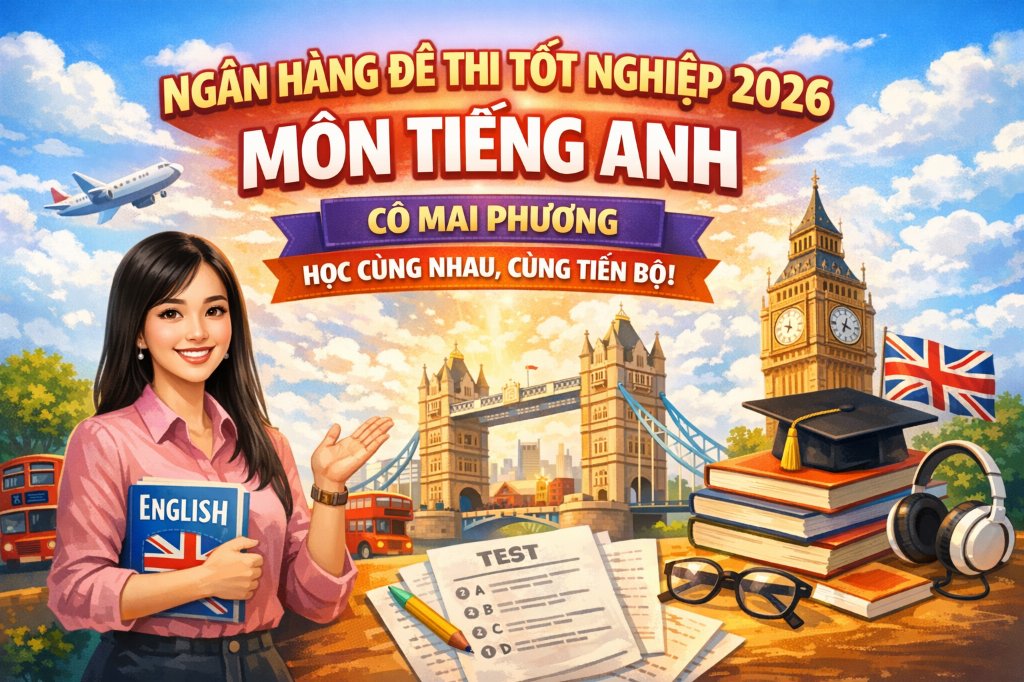 KHÓA LUYỆN GIẢI ĐỀ THI TIẾNG ANH THPT 2026 CÙNG CÔ MAI PHƯƠNG