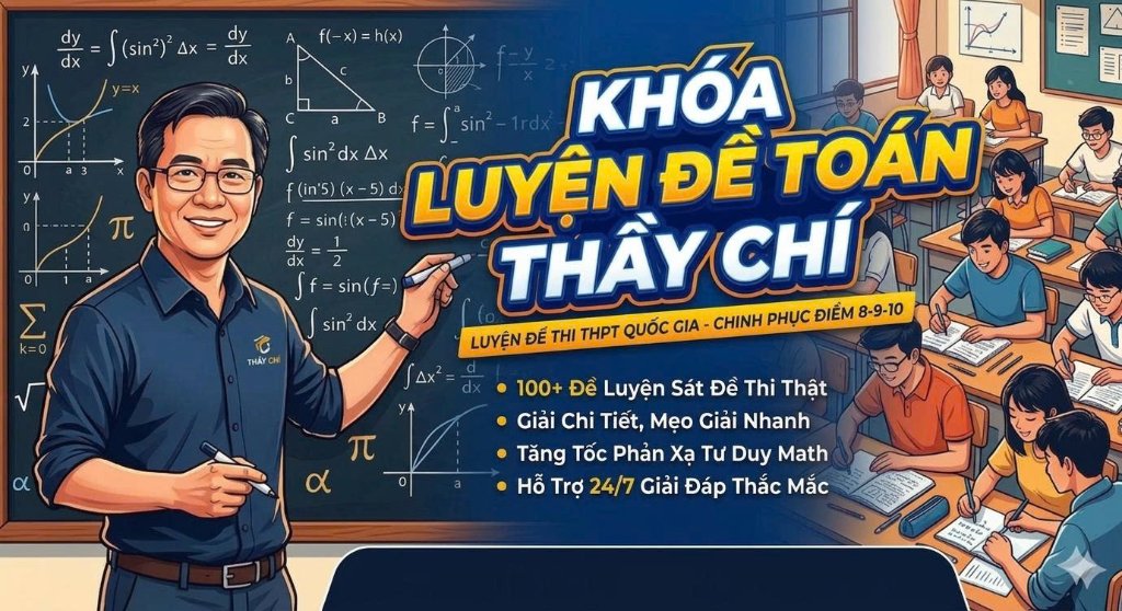 KHÓA LUYỆN ĐỀ TOÁN THẦY CHÍ