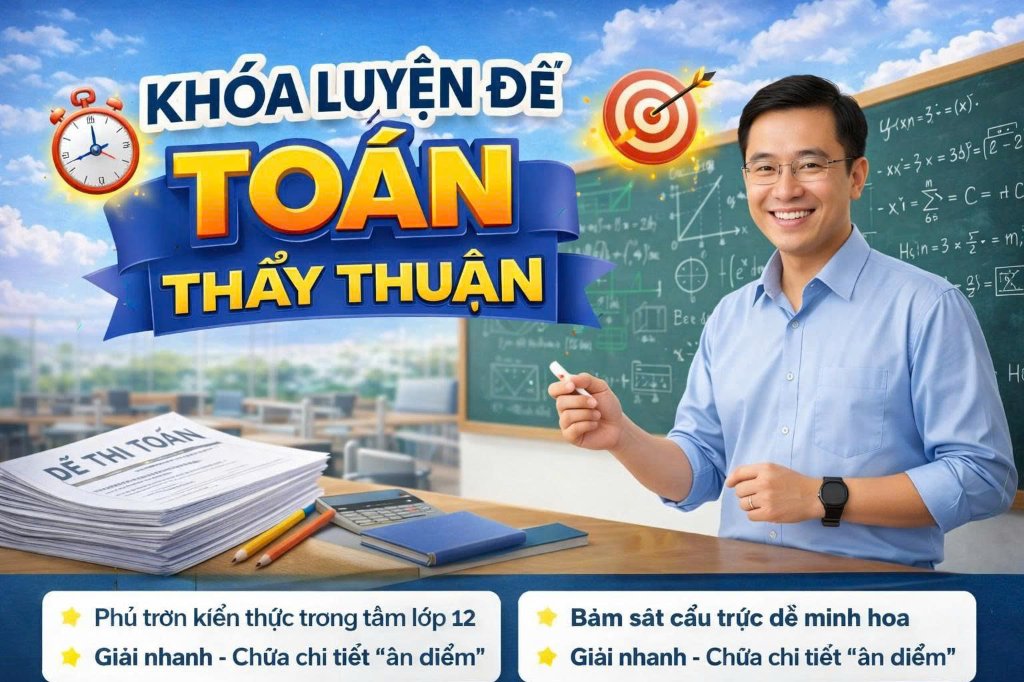 KHÓA LUYỆN ĐỀ TOÁN THẦY THUẬN