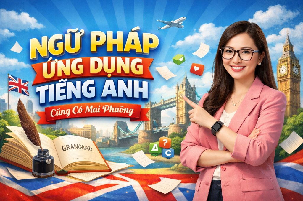 KHÓA HỌC NGỮ PHÁP ỨNG DỤNG TIẾNG ANH CÙNG CÔ MAI PHƯƠNG