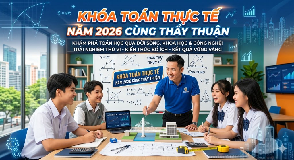 KHÓA TOÁN THỰC TẾ NĂM 2026 CÙNG THẦY THUẬN