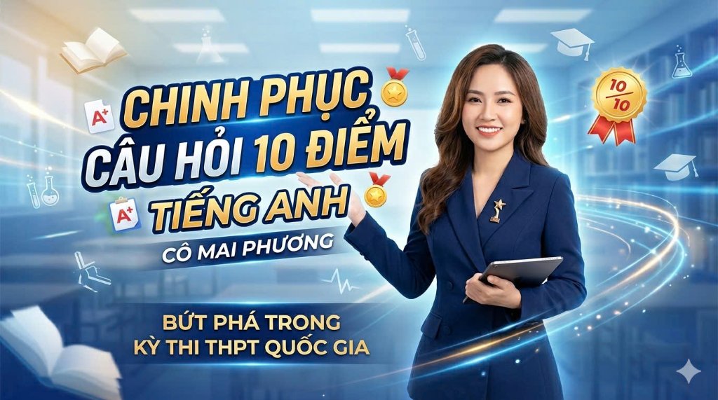 KHÓA CHINH PHỤC CÂU HỎI 10 ĐIỂM TIẾNG ANH CÔ MAI PHƯƠNG