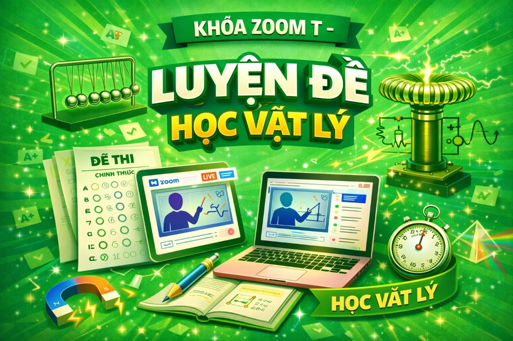 KHÓA ZOOM T - LUYỆN ĐỀ - HỌC VẬT LÝ CÙNG THẦY ĐỖ NGỌC HÀ