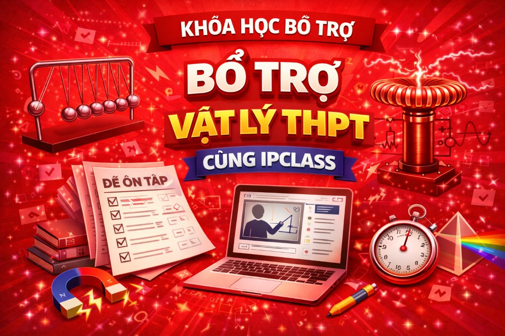 KHÓA HỌC BỔ TRỢ VẬT LÝ THPT CÙNG IPCLASS