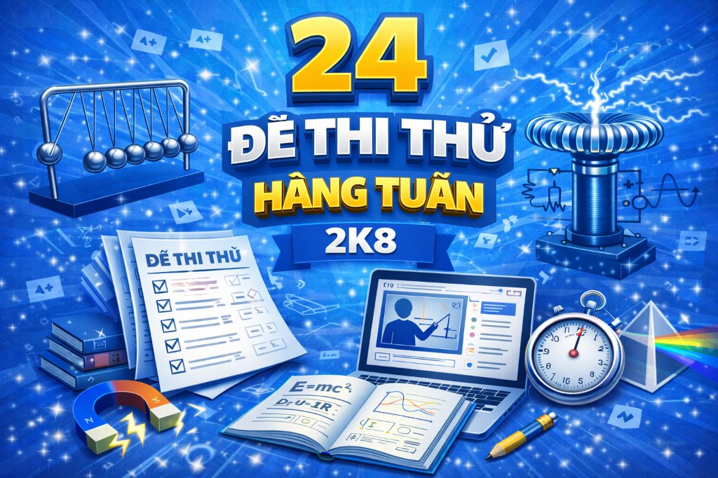 24 ĐỀ THI THỬ HẰNG TUẦN 2K8