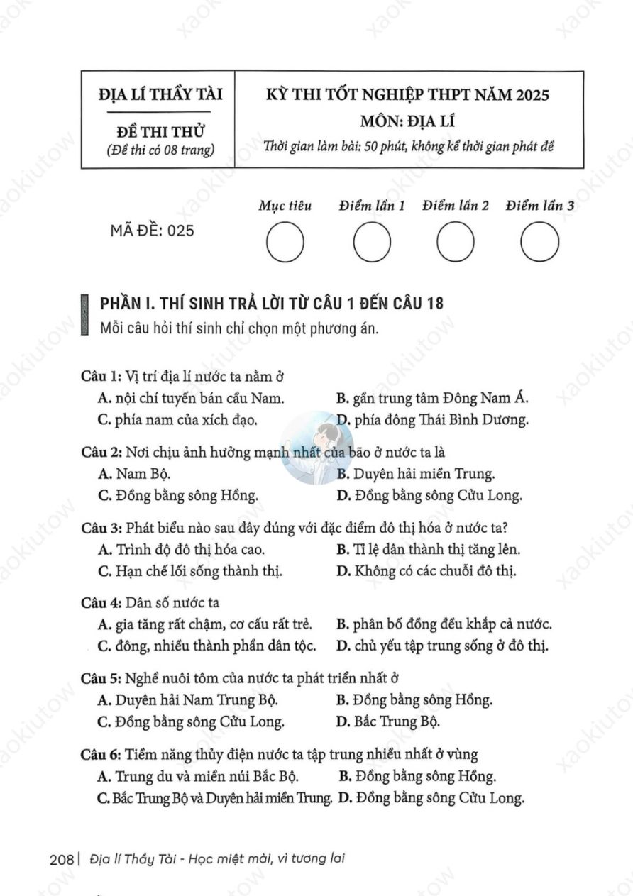 Ảnh minh họa cho LUYỆN THI ĐỊA LÍ THPT