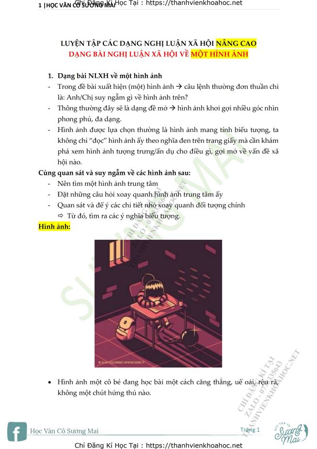 Ảnh minh họa cho TỔNG ÔN THI THPT NGỮ VĂN CÙNG CÔ SƯƠNG MAI