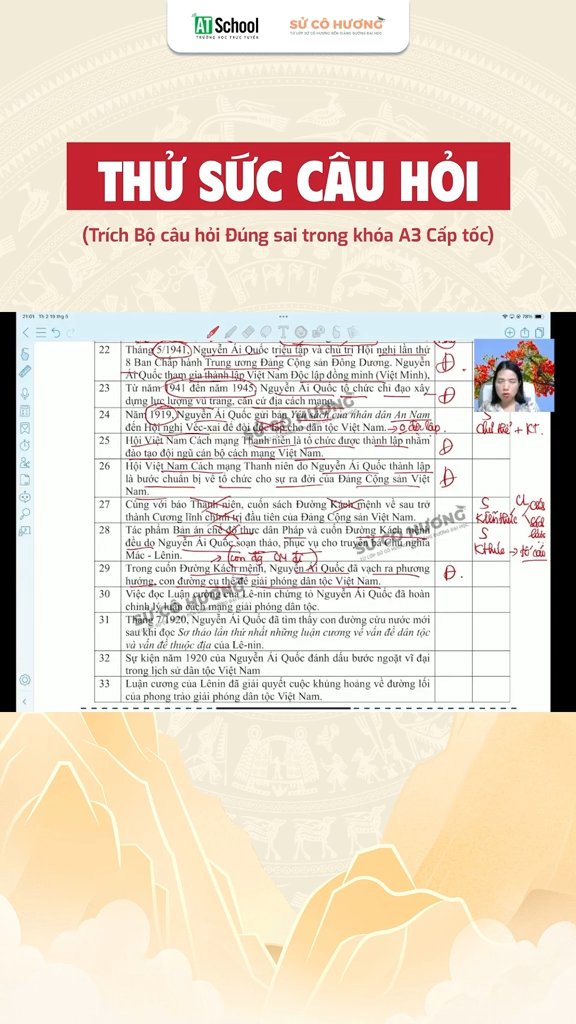 Ảnh minh họa cho LUYỆN CÂU HỎI ĐÚNG SAI P3