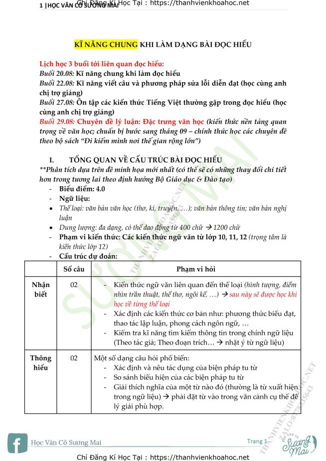 Ảnh minh họa cho TỔNG ÔN THI THPT NGỮ VĂN CÙNG CÔ SƯƠNG MAI
