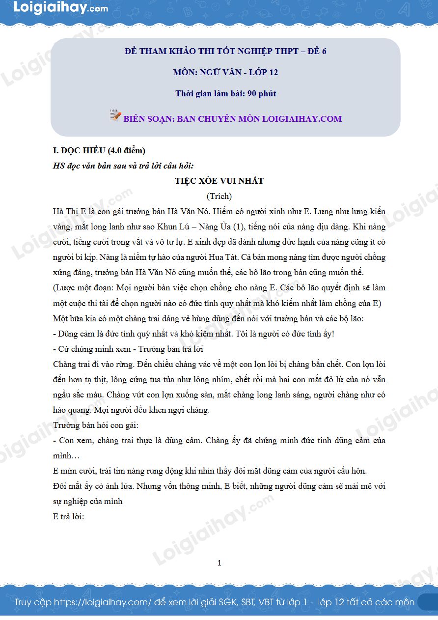 Ảnh minh họa cho ÔN THI THPT MÔN NGỮ VĂN