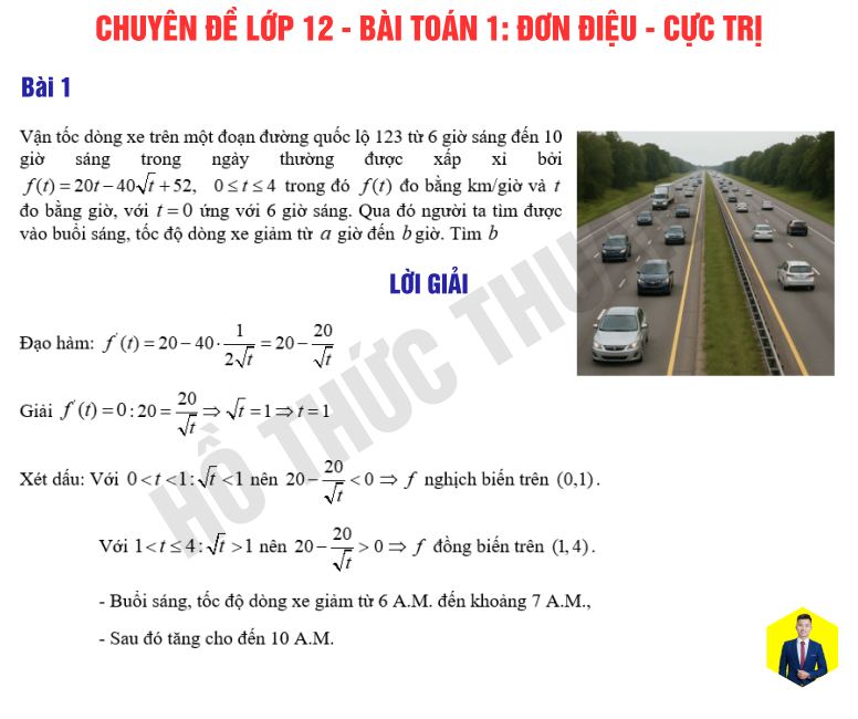 Ảnh minh họa cho ĐƠN ĐIỆU - CỰC TRỊ