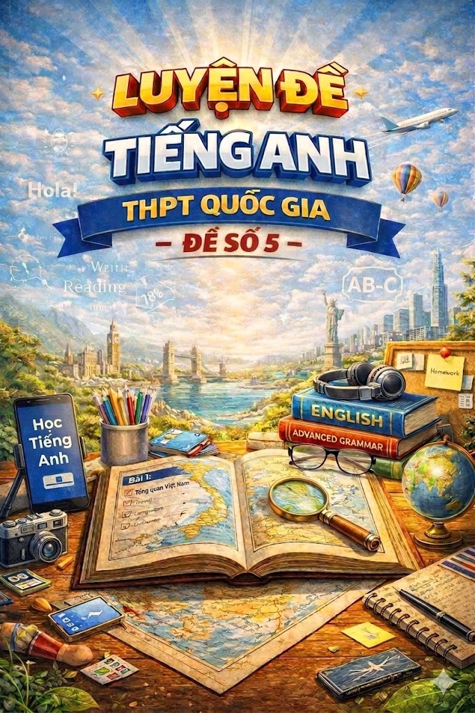 Ảnh minh họa cho Luyện đề thi môn Tiếng Anh THPTQG