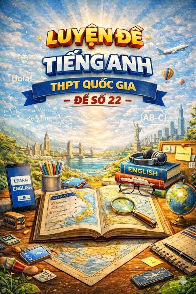 Ảnh minh họa cho Luyện đề ôn thi môn Tiếng Anh THPTQG