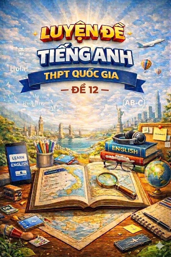 Ảnh minh họa cho Luyện đề thi môn Tiếng Anh THPTQG